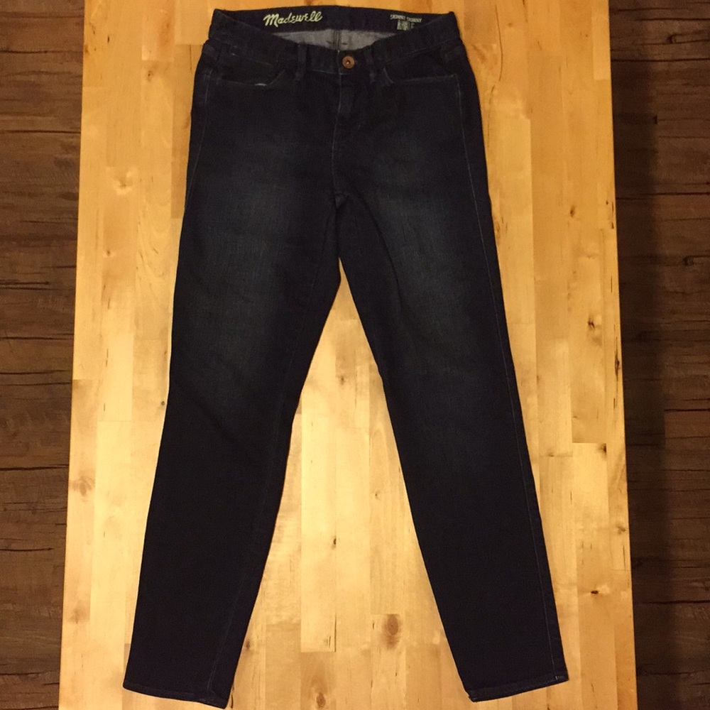 Madewell Dark Blue Skinny Ankle Jeans